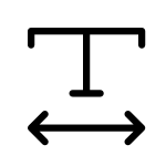 Font Width SVG Icon